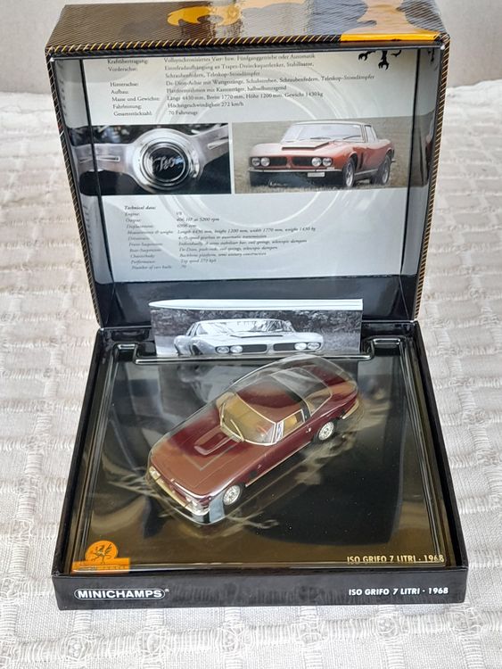 Modelauto ISO GRIFO 7 Litri 1968 Minichamps (Gebraucht) in Thun für CHF