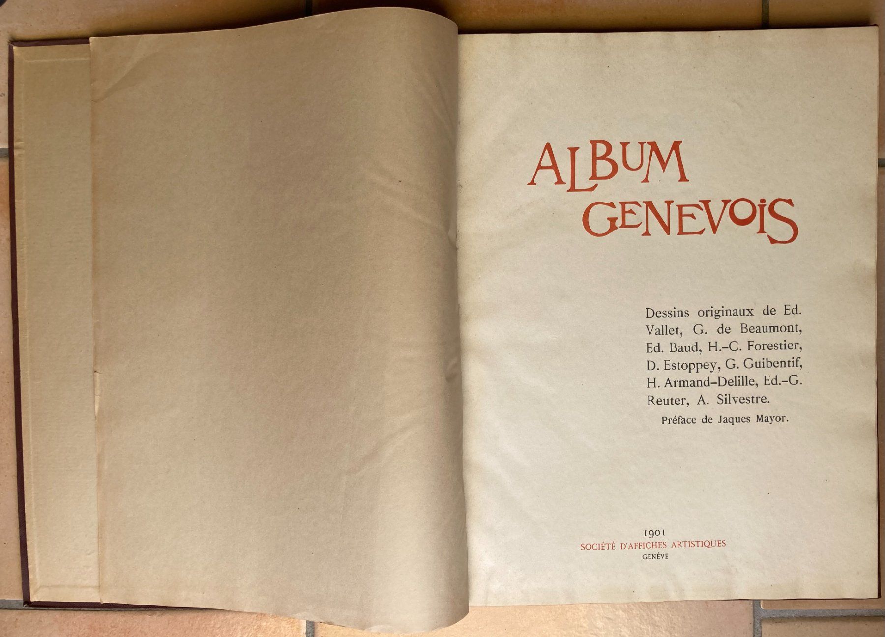 Album: Album genevois - 1901 – Usato da Versoix venduto da HELVETICA_1 1