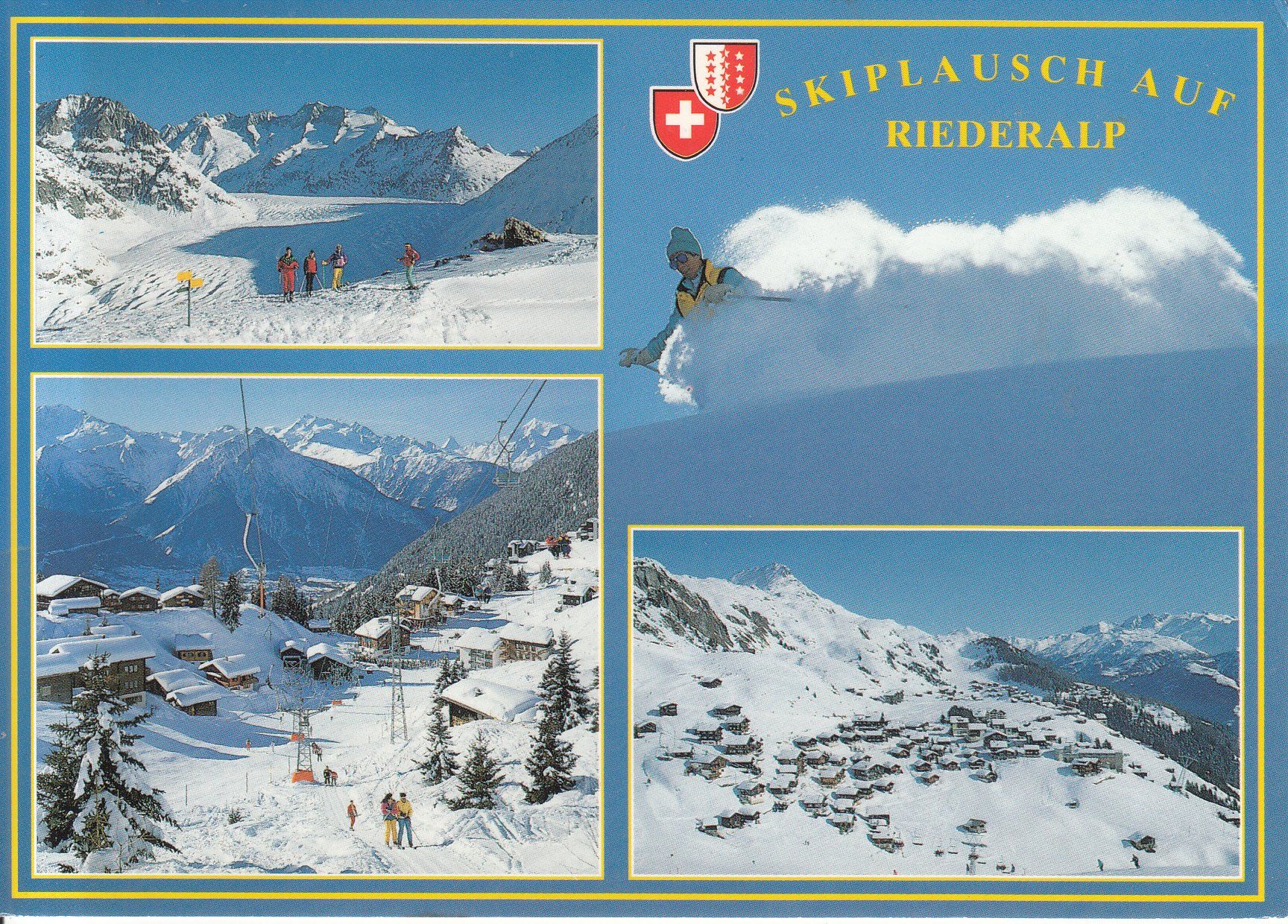 Cartoline postali: Riederalp 1996 – Usato da Bürglen TG venduto da StampGraf