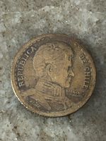 Chile 1 Peso Münze 1944 - Historisches Sammlerstück!
