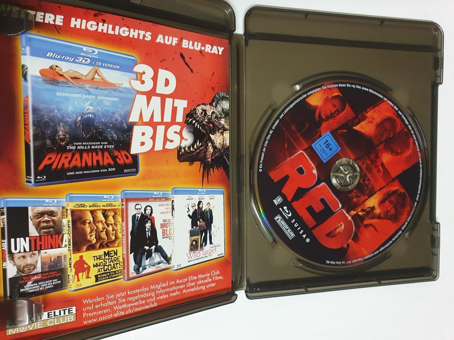 Tutti i DVDs: RED ein Mordsspass - Bluray – Usato da Oberdorf BL venduto da BaldenEagle 1