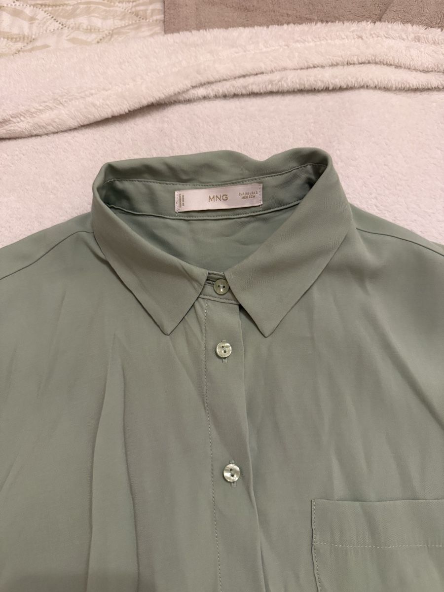 Mango Camicette: Kurzarm hem Salbeigrün von MNG – Nuovo (secondo la descrizione) da St. Moritz venduto da ari_9fcv