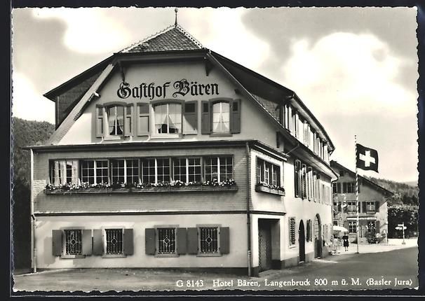 Cartoline postali: AK Langenbruck, Hotel Bären – Usato da Berlin venduto da bartko-reher