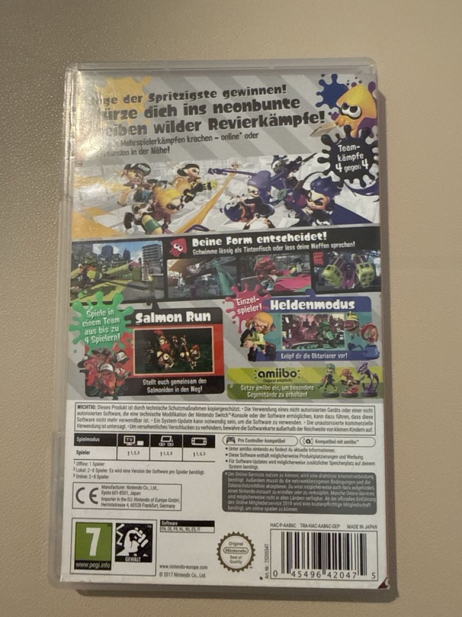 Spiele: Nintendo Switch Splatoon 2 – Gebraucht aus Steinach von Giusep7 2