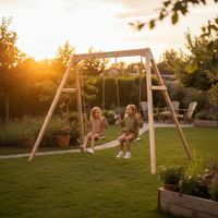 Silvi Duo – Doppelte Holzschaukel für Kinder/ Gartenschaukel