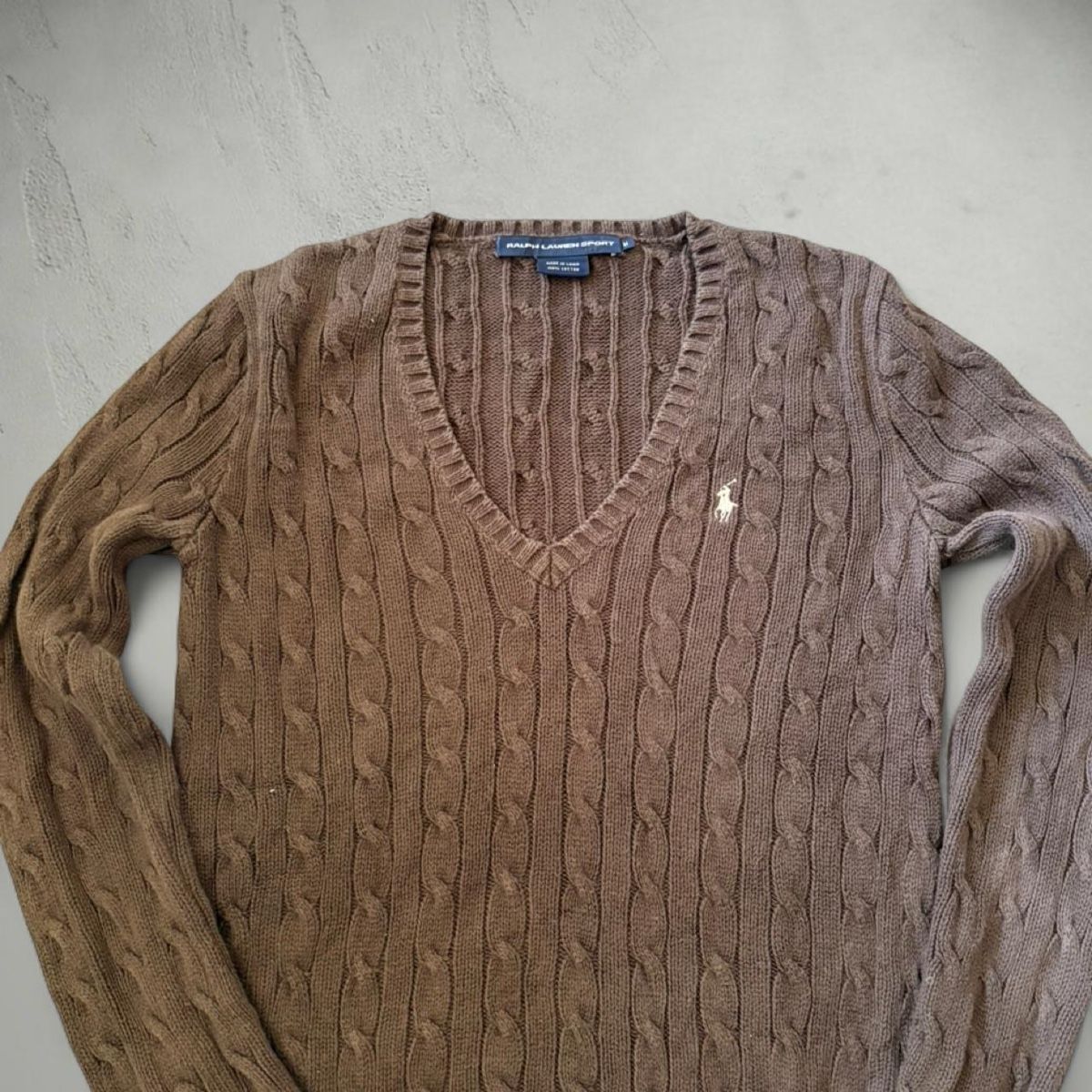 Ralph Lauren Pulls & Sweat-shirts: Damen Pullover braun Strick Grösse M Ralph Lauren – D'occasion à Basel par archive. 3