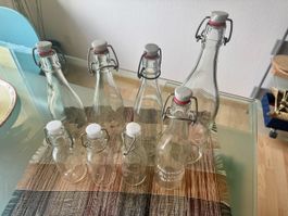 8 Bügelflaschen/Glasflaschen, ideal für Sirup