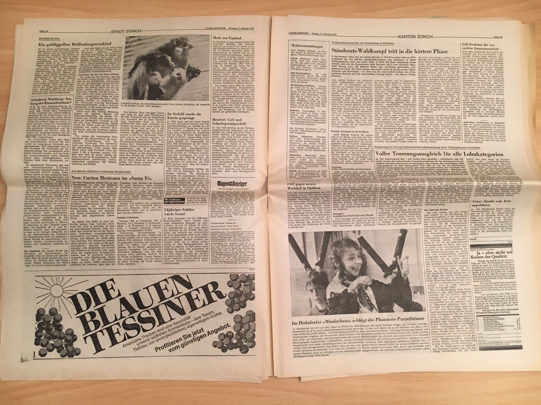 Riviste & Magazine: Tagesanzeiger vom 17. Oktober 1975 – Usato da Luzern venduto da Jiggy_8898 3