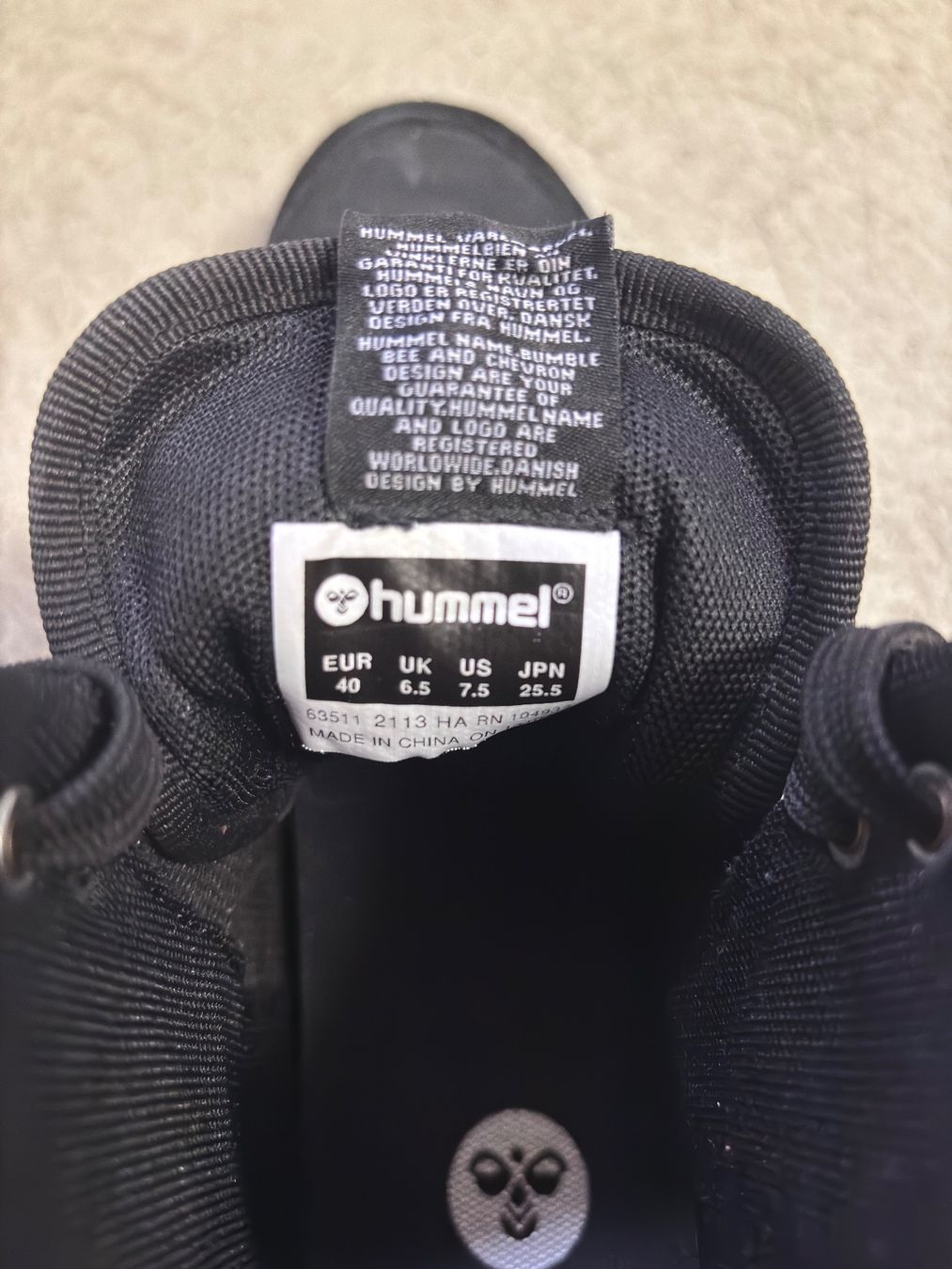 Hummel Scarpe da uomo: Hummel Sneaker High-Top Gr. 40 Schwarz – Usato da Sonterswil venduto da VD-Service 4