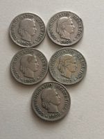 Lot mit 5 Stk. 10 Rp. 1909