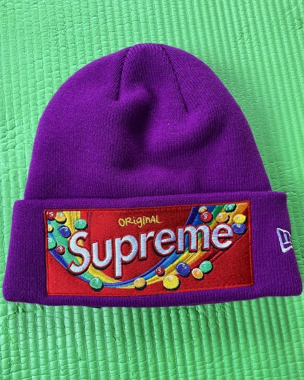 Supreme x Skittles x New Era Beanie 'Purple