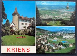 Kriens bei Luzern, Gondelbahn Schwimmbad Schloss
