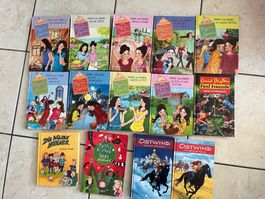 14 - teiliges Bücherpaket, 9x Hanni & Nanni, 2x Ostwind…