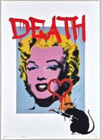 Death NYC Ltd Ed Pop Art Druck " Banksy Rat Love Monroe