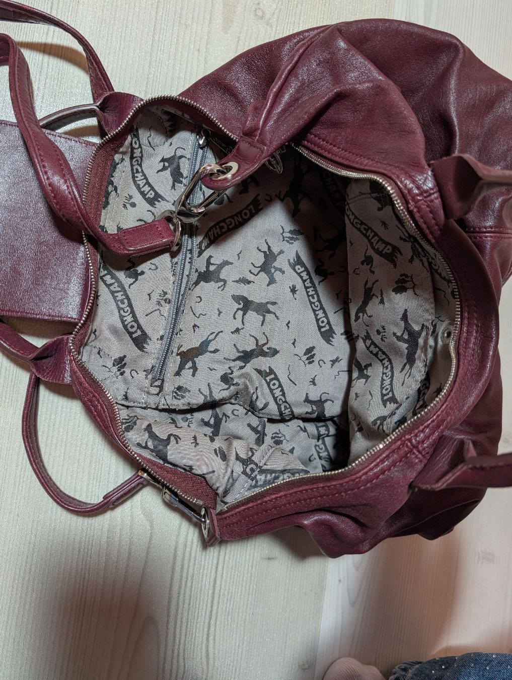 Longchamp Borse da donna: Longchamp sac à main en cuir couleur prune – Usato da Bex venduto da ophelie.duc 2