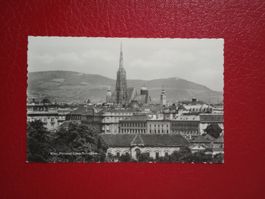 AK Austria Wien Panorama vom Belvedere aus s/w Karte