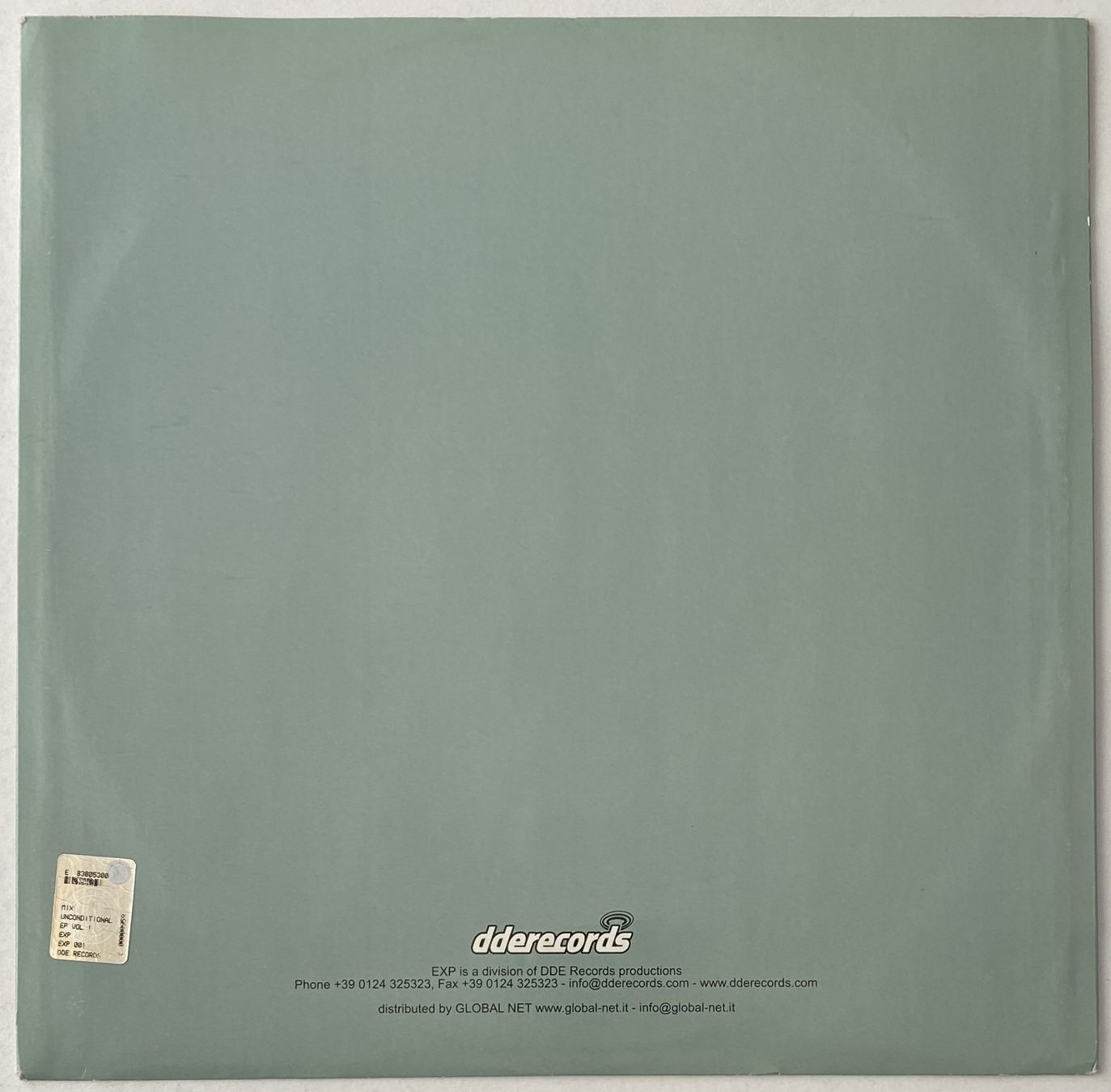 Dischi in vinile: Lello B., Unconditional E.P. Vol.1 (Trance, Techno) – Usato da Flums venduto da Empe1 1