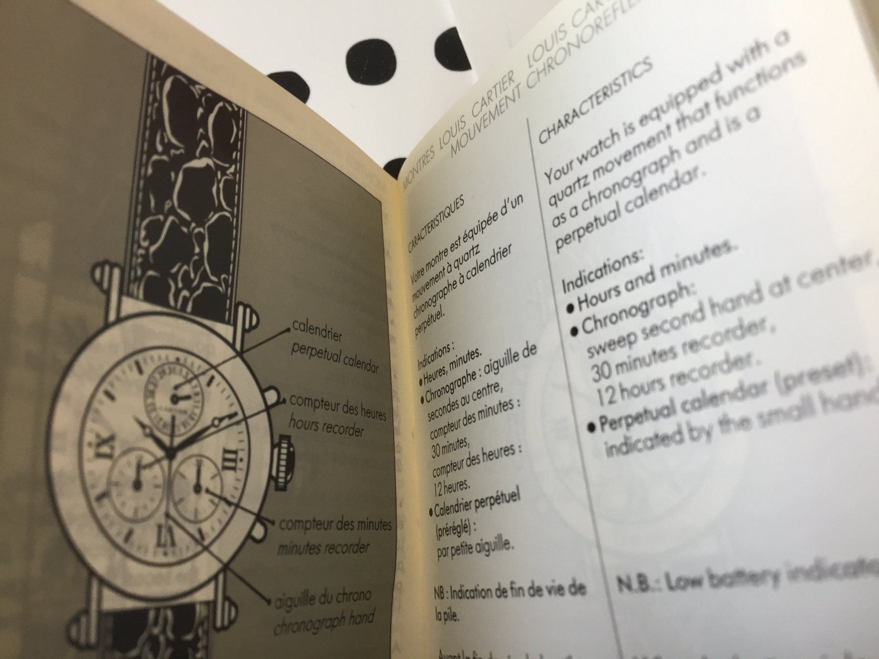 Documenti: CARTIER ORIGINAL - OPERATING INSTRUCTIONS - LOUIS CARTIER ! – Nuovo (secondo la descrizione) da Epalinges venduto da dream-watch 5