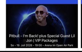 2 Konzert Tickets für Pitbull