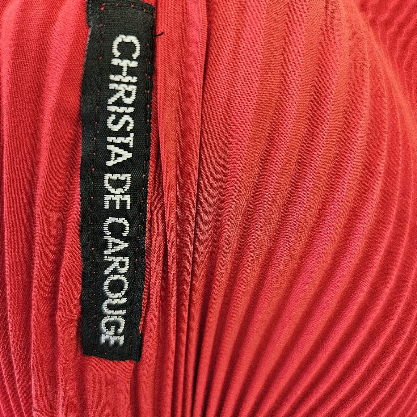 Giacche: rote plissierte jacke, christa de carouge – Usato da zürich venduto da couture 3