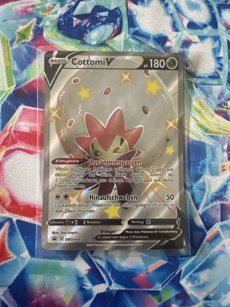 Pokémon Carte collezionabili: Pokemon Cottomi V SWSH084 – Nuovo (secondo la descrizione) da Seftigen venduto da Deadpool98