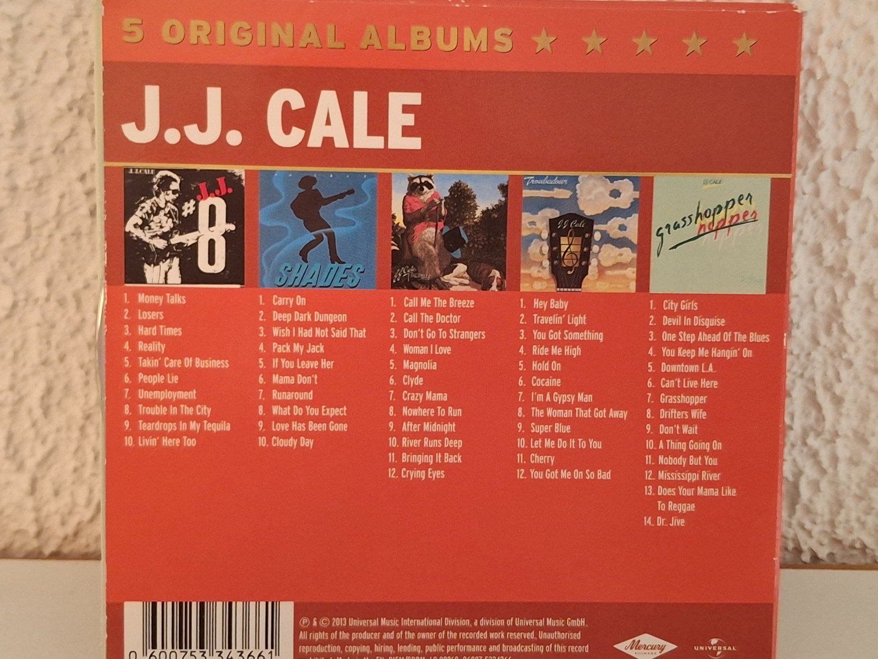 CDs: 5CD Box J.J. Cale - Original Albums – Gebraucht aus Aarberg von Jackup1 1