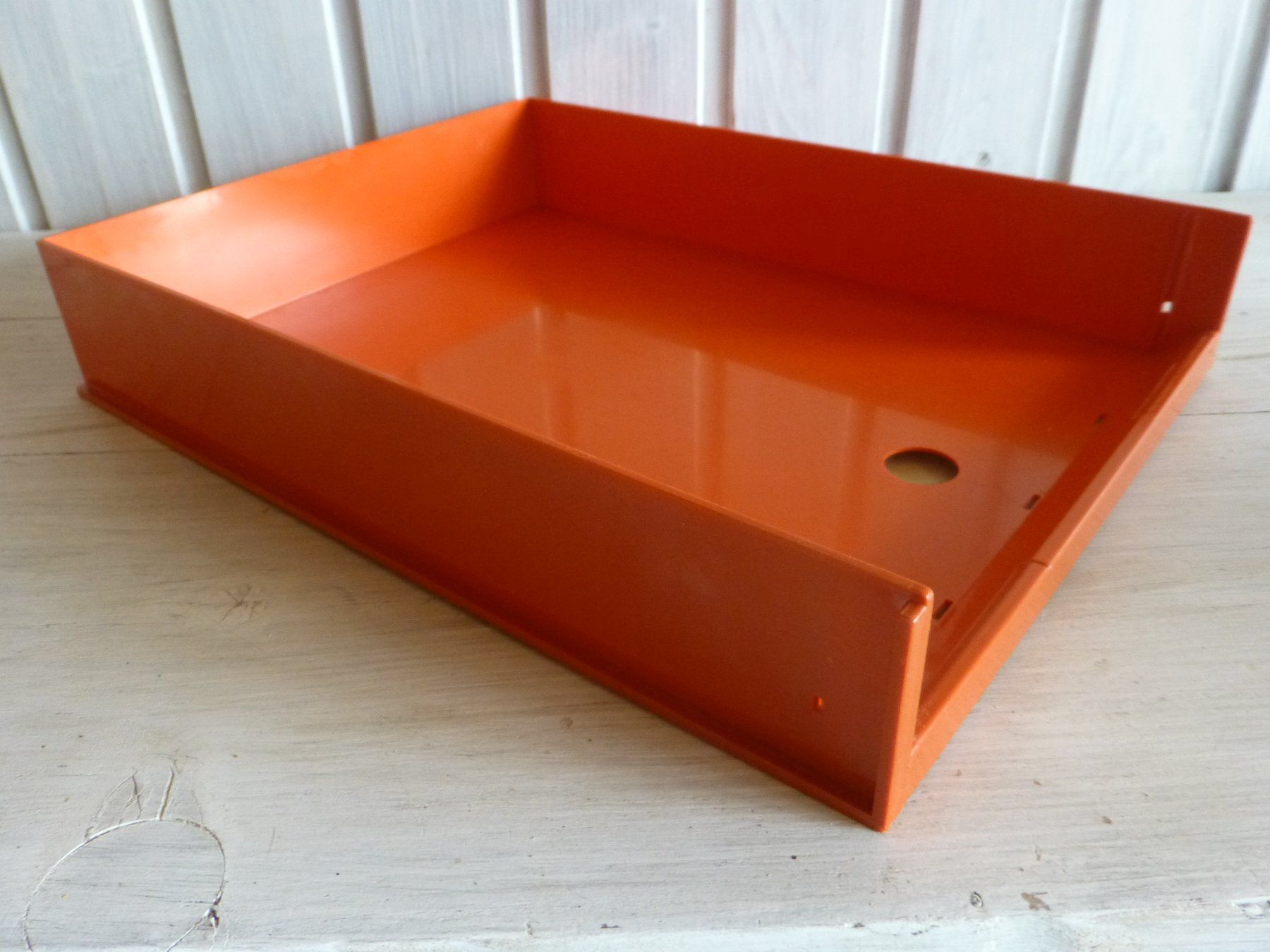 Ordner: Briefablage, Dokumentanablage, Ablagefach - orange Vintage – Gebraucht aus Füllinsdorf von Kapellie