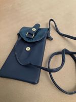 Sehr schöne Handytasche,Lederimitation,marineblau,KrokoOptic