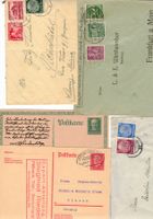 Deutsches Reich Postkarten Zensur seltene  Frankaturen rar