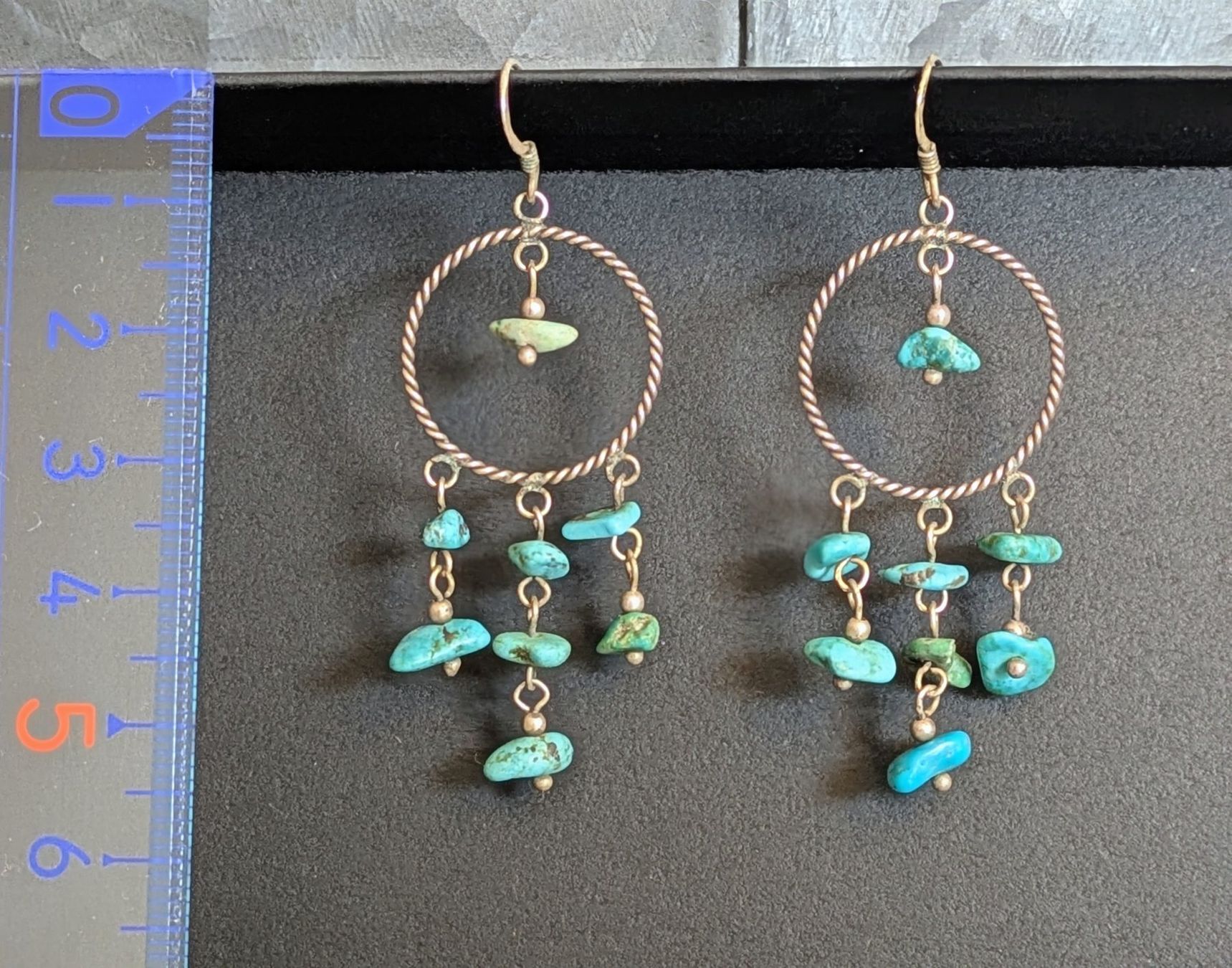 Orecchini pendenti & Orecchini a lobo: Boucles d'oreilles en turquoise – Nuovo (secondo la descrizione) da Genève venduto da qxx_8css 1