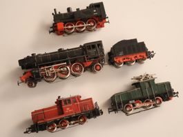 Märklin 5 x Loks H0 Dampfloks/Rangierloks - Set