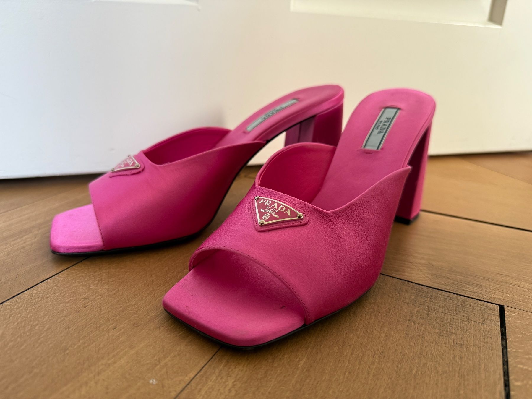 Prada Scarpe da donna: Prada Pantoletten Grösse 38 Pink Seide – Usato da Zürich venduto da lb6_x22g 2