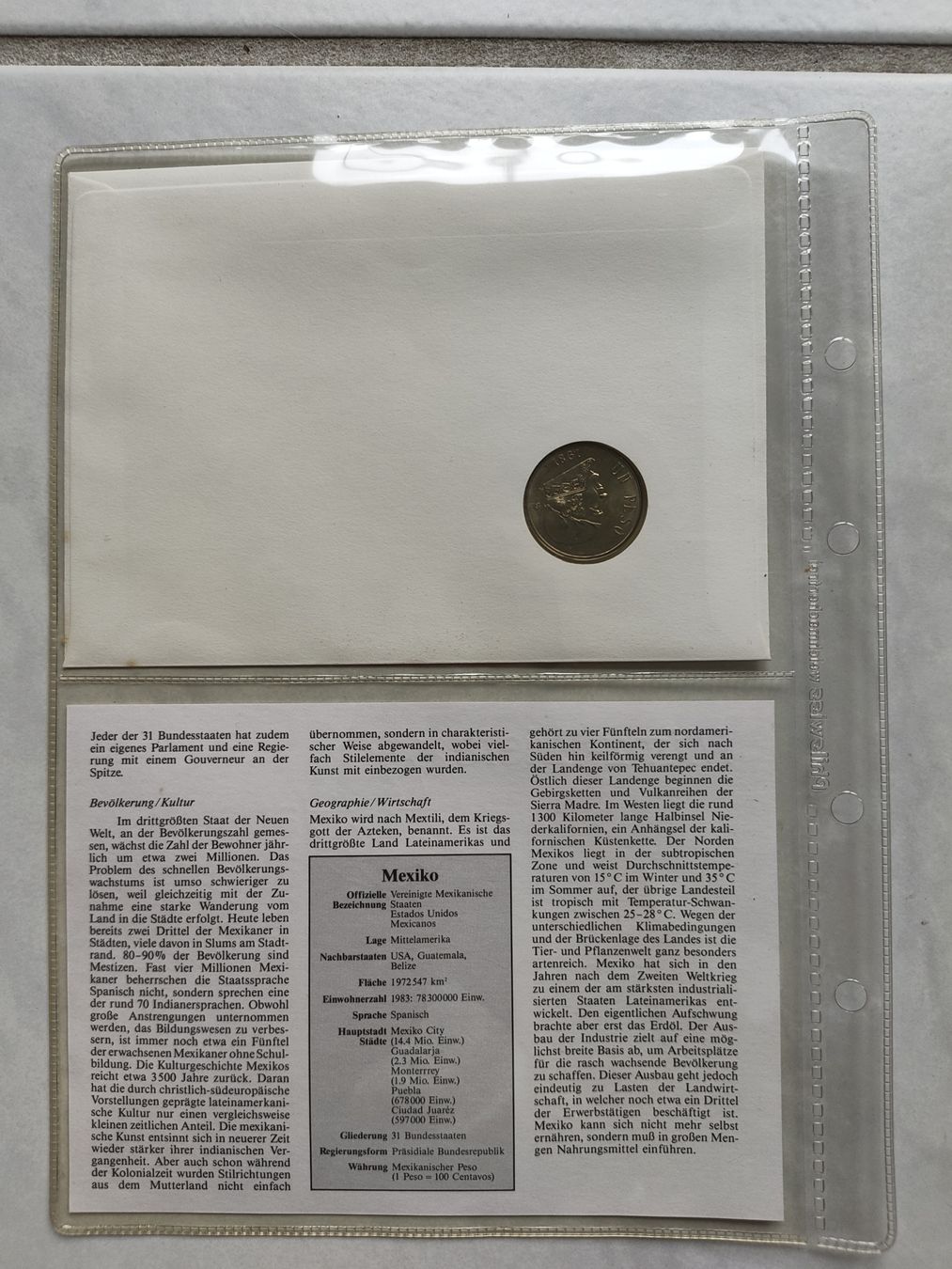 Toutes les monnaies: Münzbrief Mexiko – Neuf (Voir description) à Schönenwerd par pin_rn7v 2
