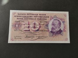 Schweiz 1963, 10 Franken Serie 29 G  ungefaltet