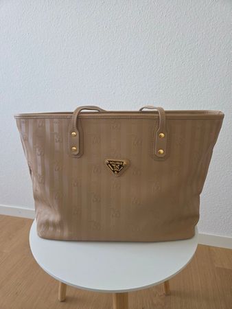 Maison Mollerus WINTERTHUR Shopper Taupe/Gold  neuwertig