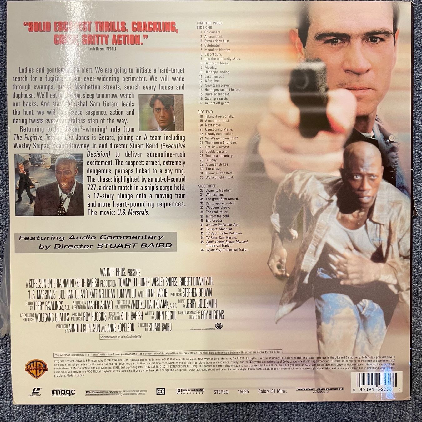 Tutti i DVDs: U.S. Marshals - LASER DISC - LD - 15625 - Englisch Original – Usato da Stans venduto da Brode 1