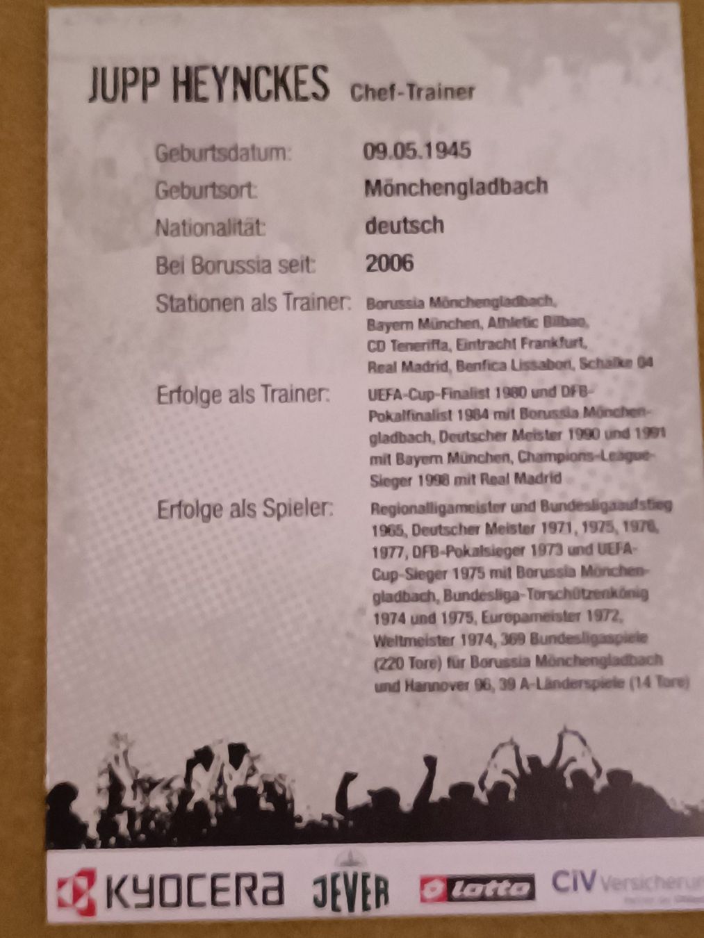 Autographes: Jupp Heynckes - handsigniert – D'occasion à Menziken par Autogramme 1