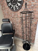 Zeitungsständer aus Metall, schwarz, drehbar
