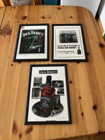 3 Jack Daniels Spiegelbilder, der Rahmen ist Kunststoff