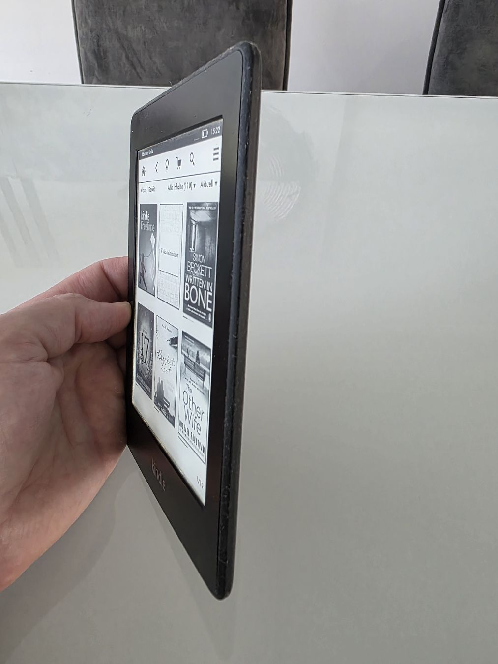 Amazon Tablet PC: Kindle Paperwhite inkl. Lederhülle – Gebraucht aus Kriens von eldo1990 2