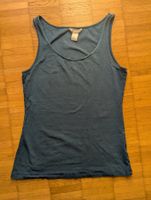 Gut erhaltenes, blaues H&M Basic Top, Grösse M, Sommer