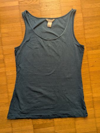 Gut erhaltenes, blaues H&M Basic Top, Grösse M, Sommer