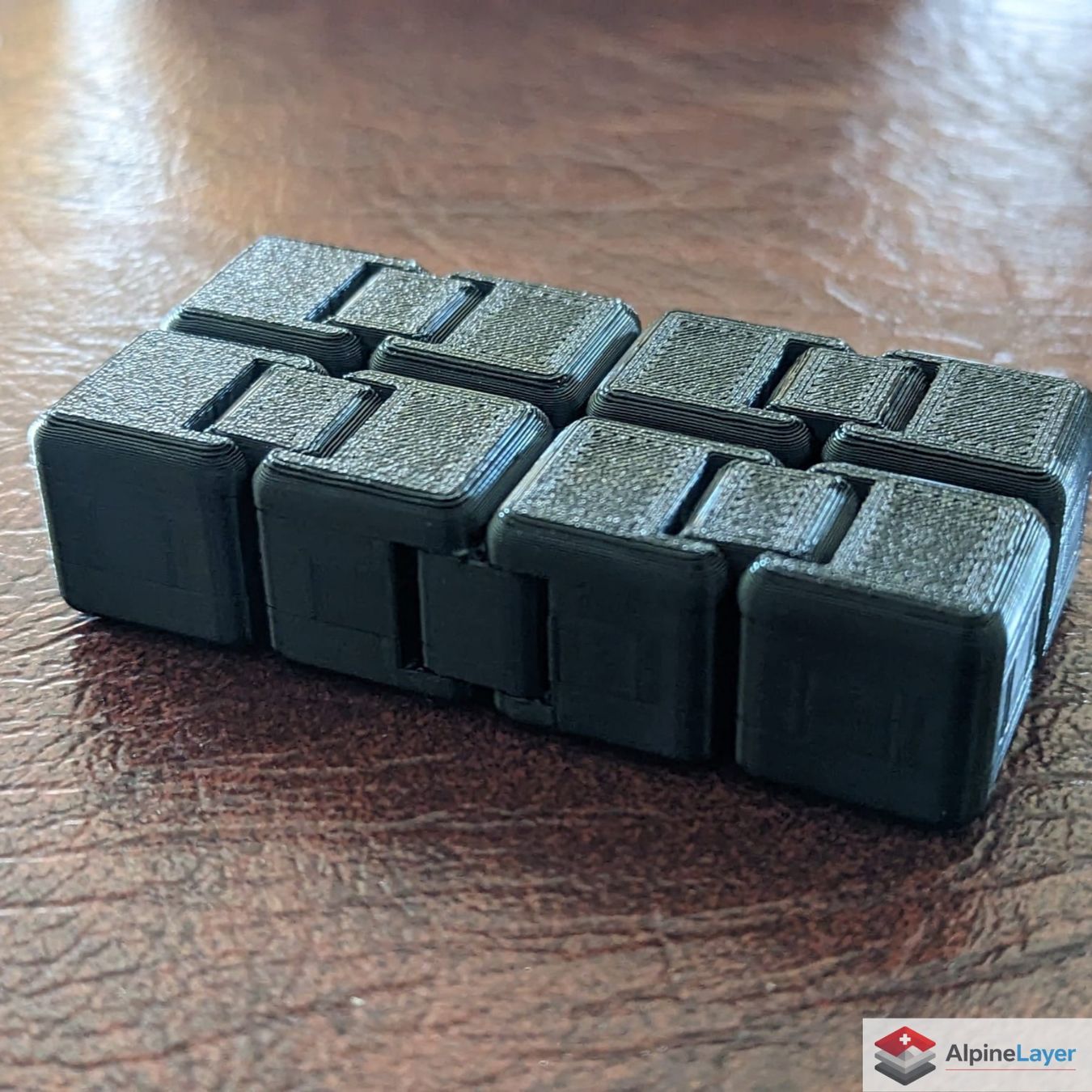Giochi: Magnetic Infinity Cube Fidget 3D Printed Black – Nuovo (secondo la descrizione) da Losone venduto da AlpineLayer 1