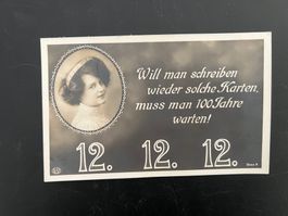 Jahrhundert-Posstempel 12.12.12 (1912) Samstagern   (V222)