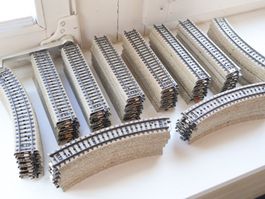 Märklin 100 x Gerade & Kurve M-Gleis H0 Schienen