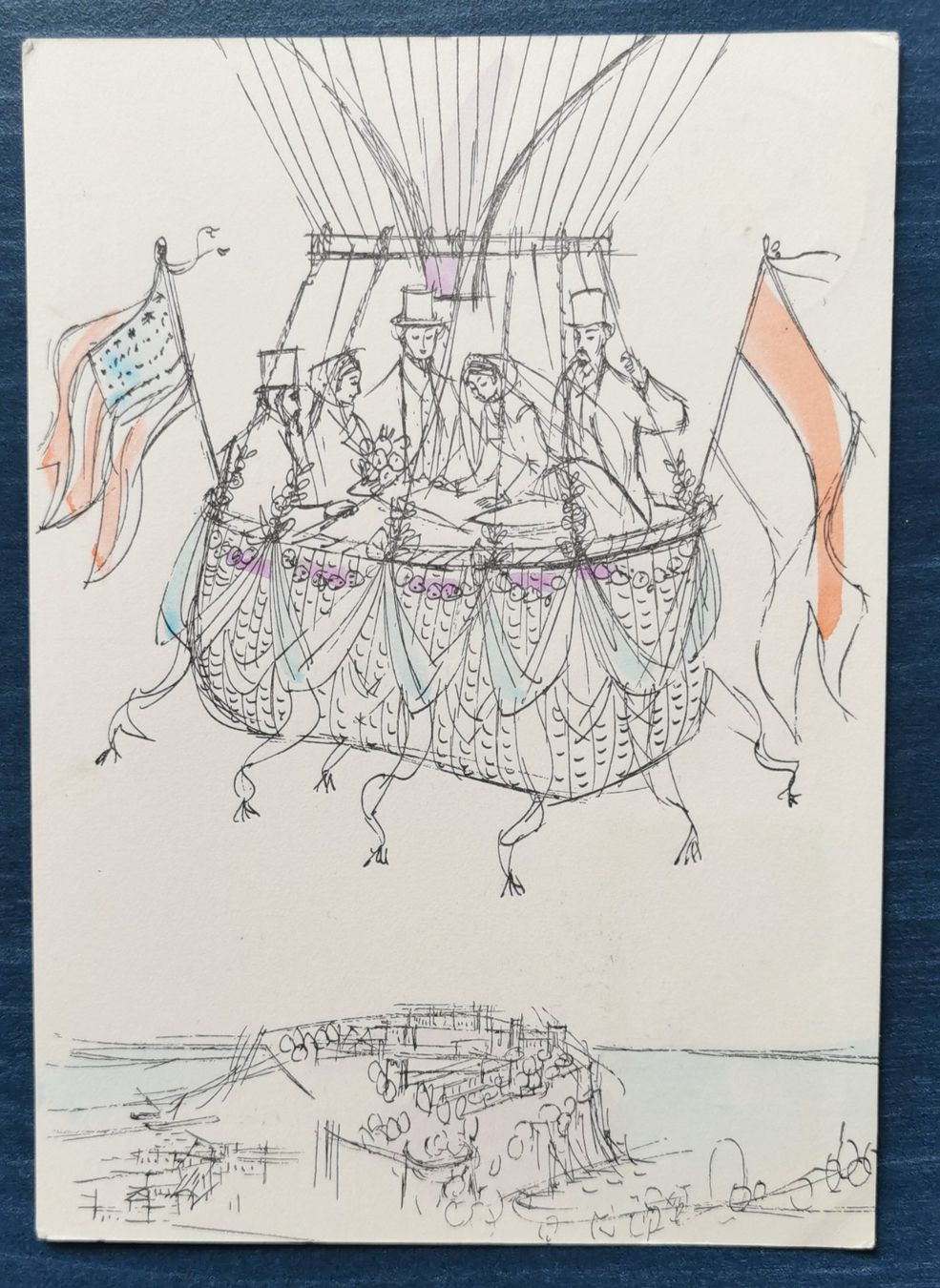 Tutti i francobolli: Ballon-Postkarte Monaco 1956 – Usato da Aadorf venduto da Chnorli-Furz 1