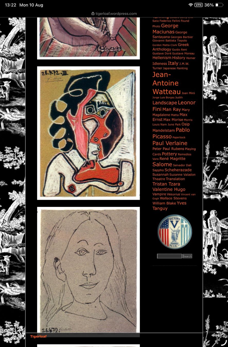Dipinti: Acrylgemälde nach Pablo Picasso - private Studioarbeit – Nuovo (secondo la descrizione) da Hemmental venduto da cat_9l7f 4