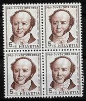 1954, J153** DP, Abart "Doppelprägung" postfrisch (14800)