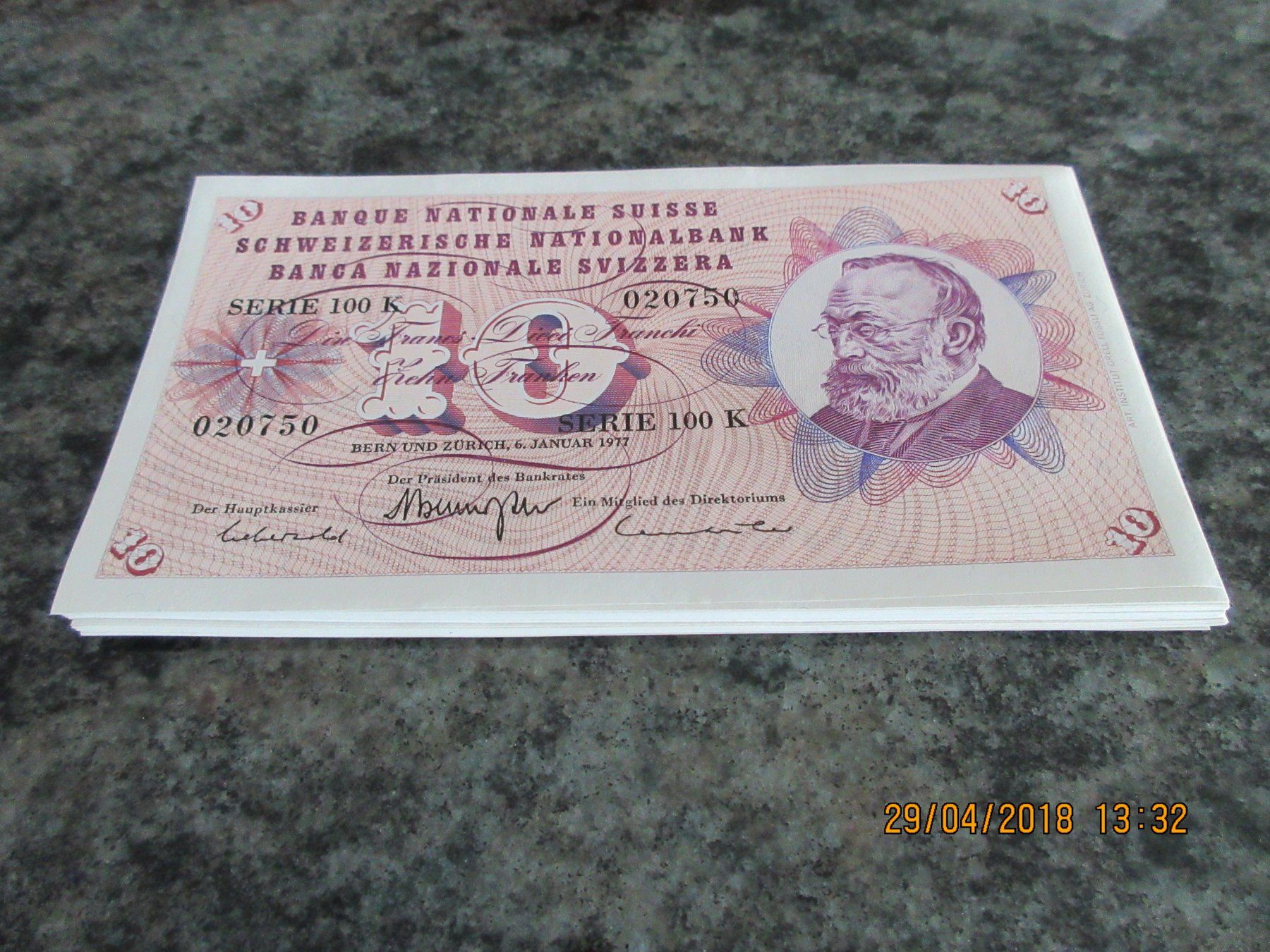 Banconote: Banknoten Gottfried Keller – Nuovo (secondo la descrizione) da Pfaeffikon-ZH venduto da Alea6
