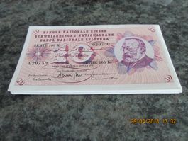 Banknoten Gottfried Keller